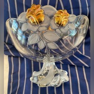 Mikasa Gilded Rose Footed Serving Bowl 9”